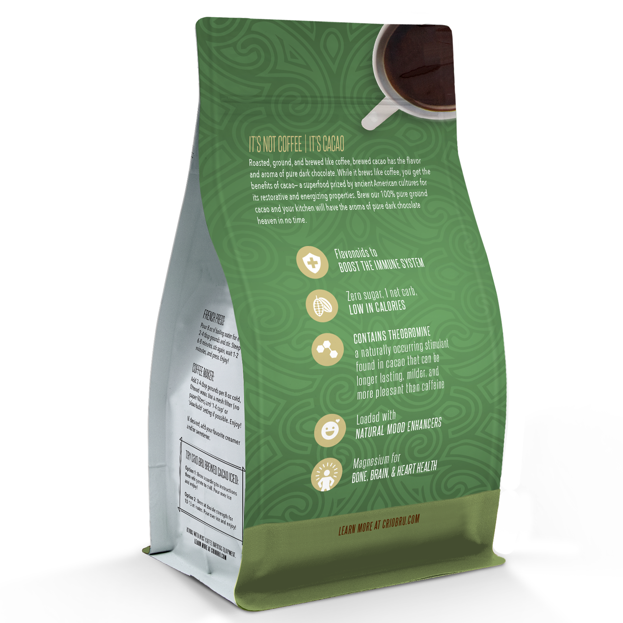 Double Chocolate - Light Roast Brewed Cacao | Crio Bru