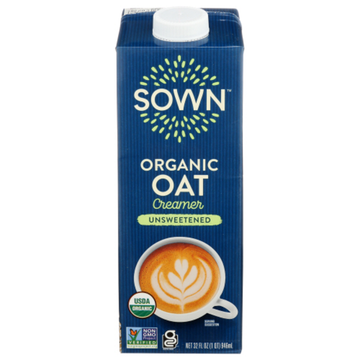 Sown Organic Oat Creamer - Unsweetened 2 LB (32oz)