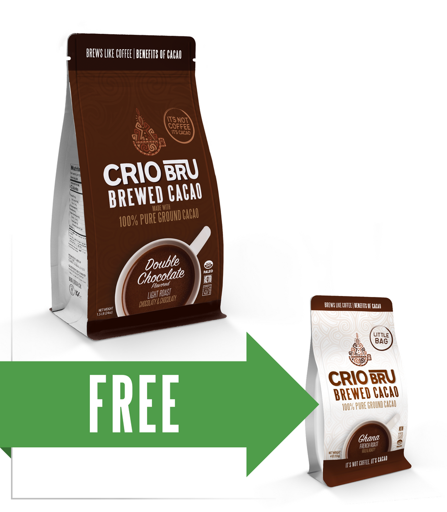 Double Chocolate 10oz Bag + Free Gift: 4oz Bag Promotion