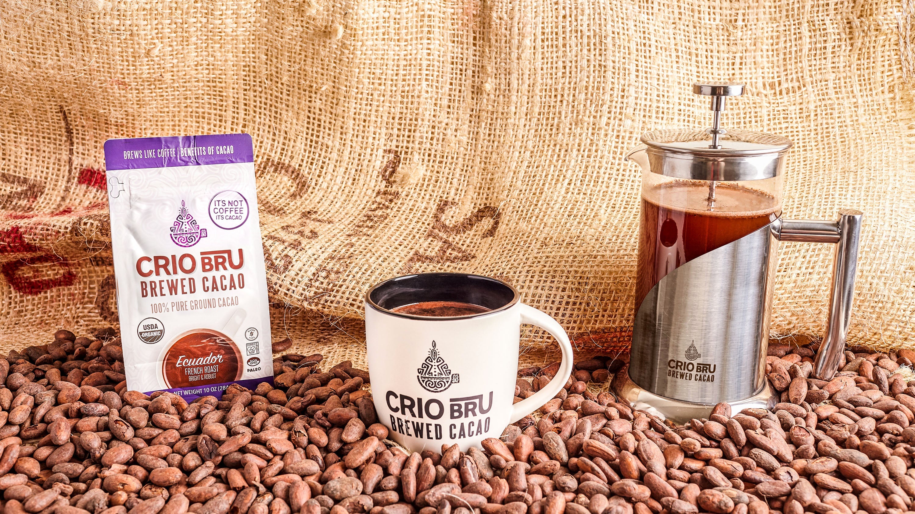 Shop Ecuador Light Roast Brewed Cacao | Crio Bru