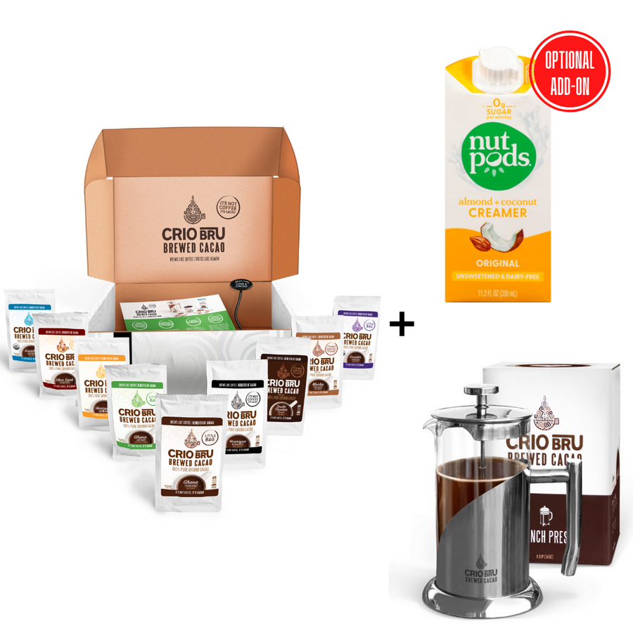Kick Caffeine with Cacao Sampler Deluxe Set Promotion